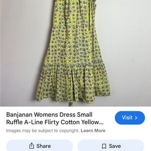 Banjanan Vibrant Yellow and Purple Maxi Dress